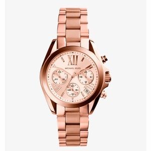 Michael Kors Mini Bradshaw Rose Gold Tone Watch